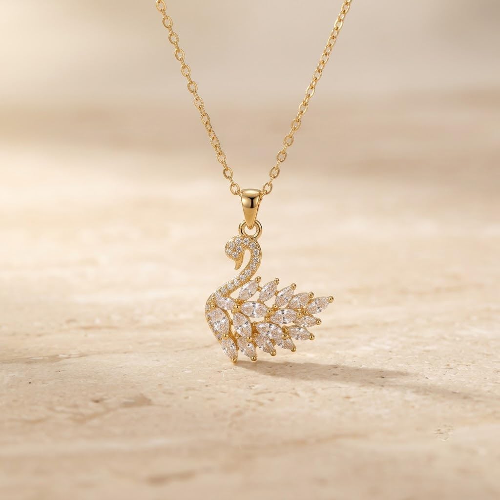 Swan Pendant Necklace