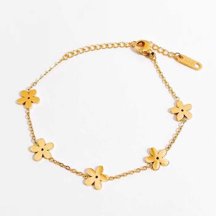 Floral Charm Bracelet 🌸