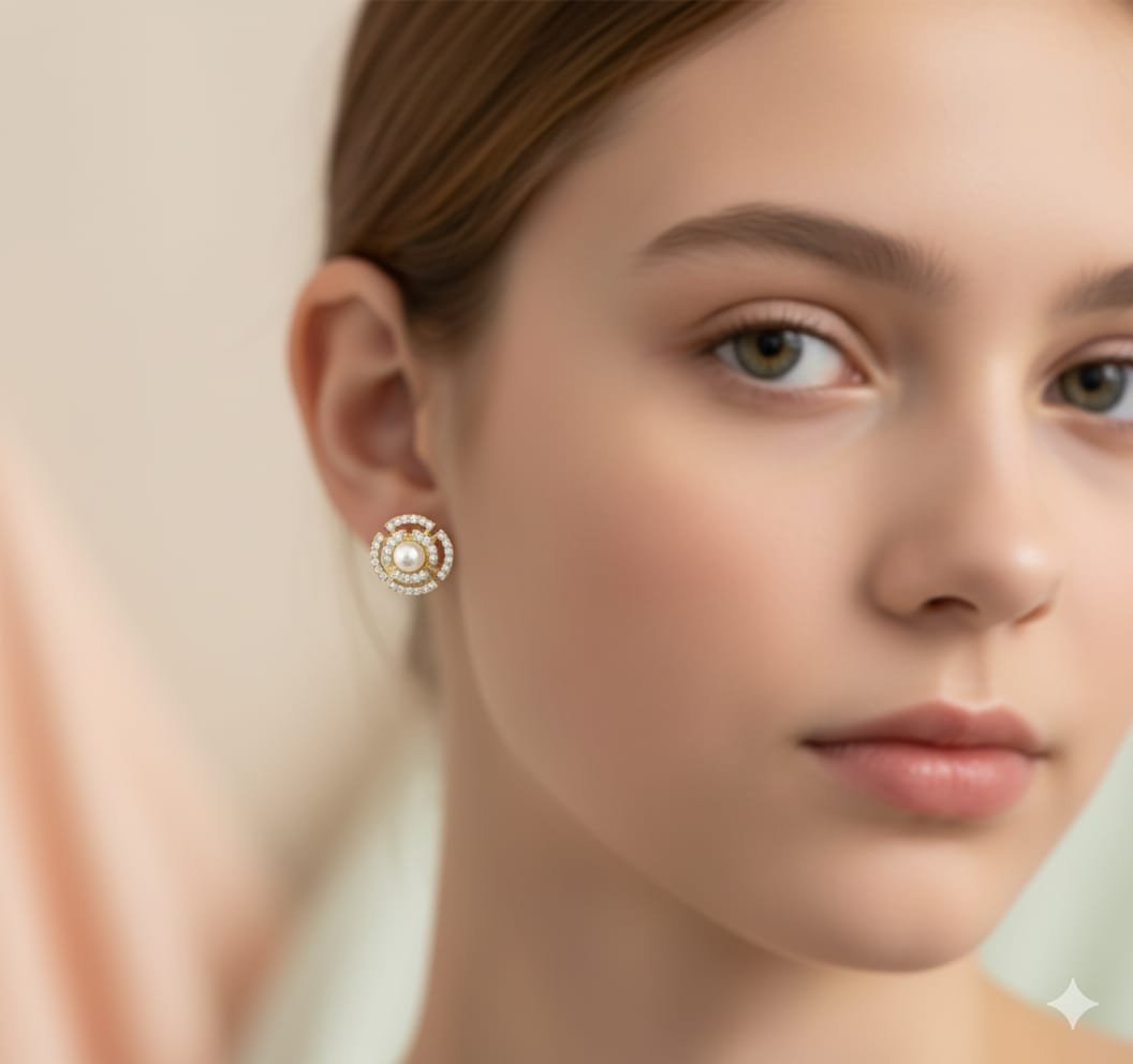 Glimmer Pearl Studs