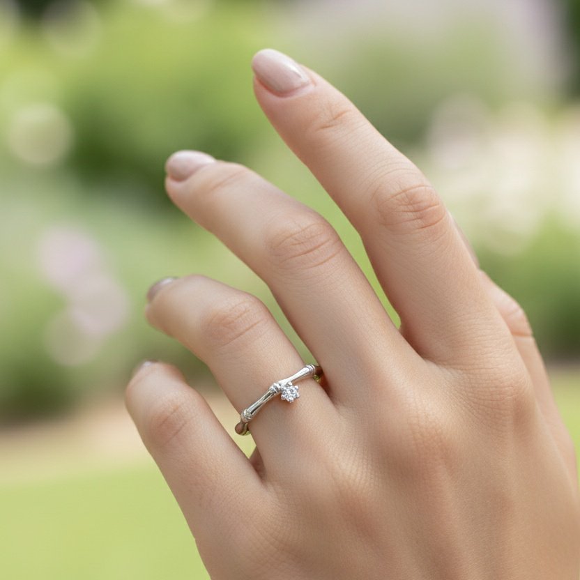 Minimalist Silver Statement Rings