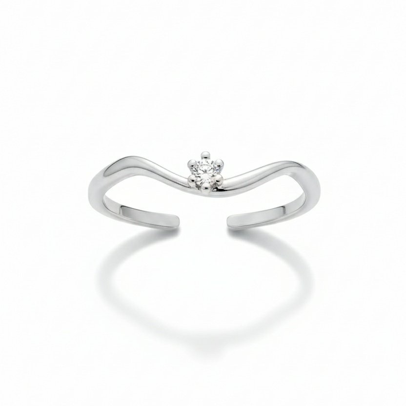Minimalist Silver Statement Rings