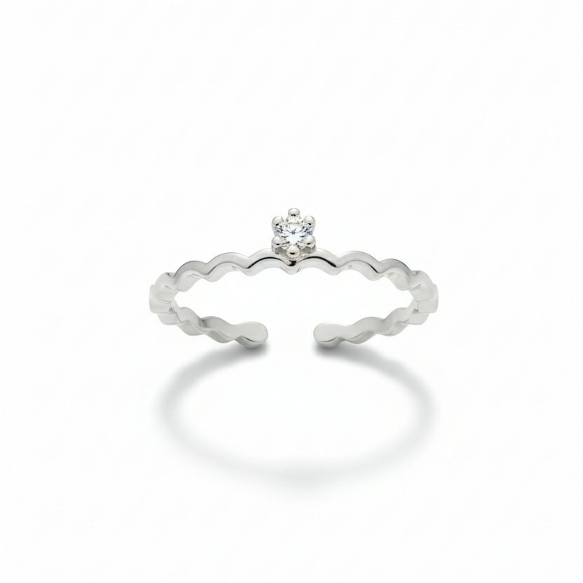 Minimalist Silver Statement Rings