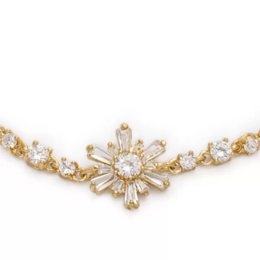 Golden Blossom Charm Bracelet