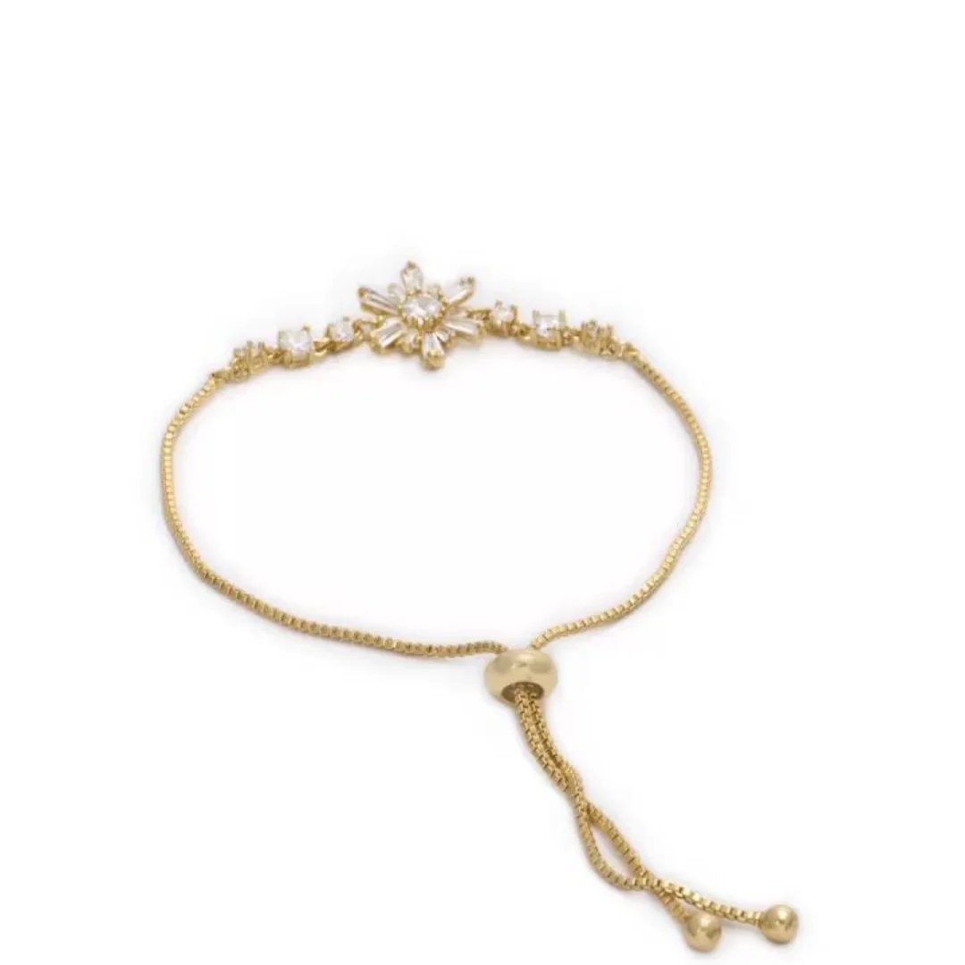Golden Blossom Charm Bracelet