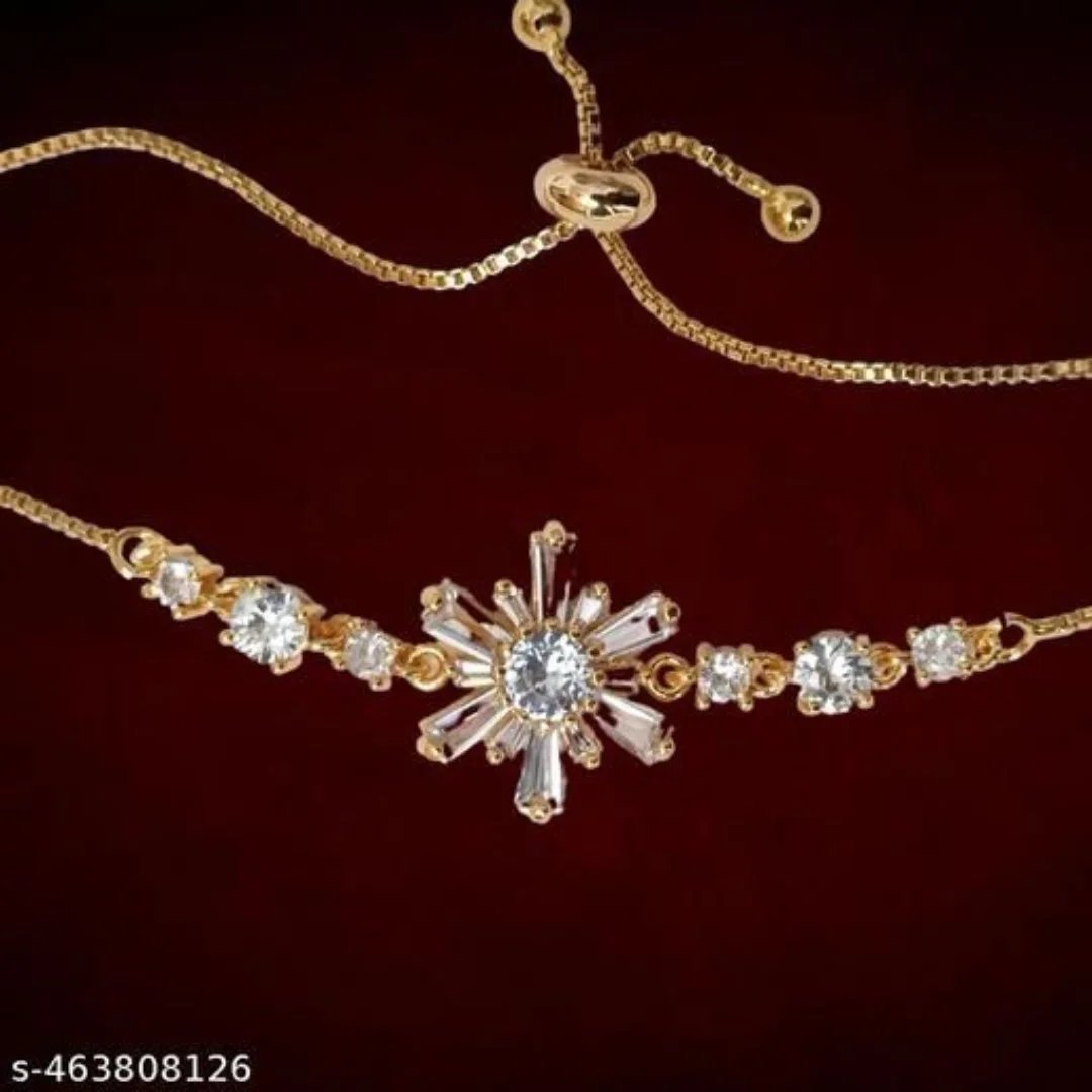 Golden Blossom Charm Bracelet