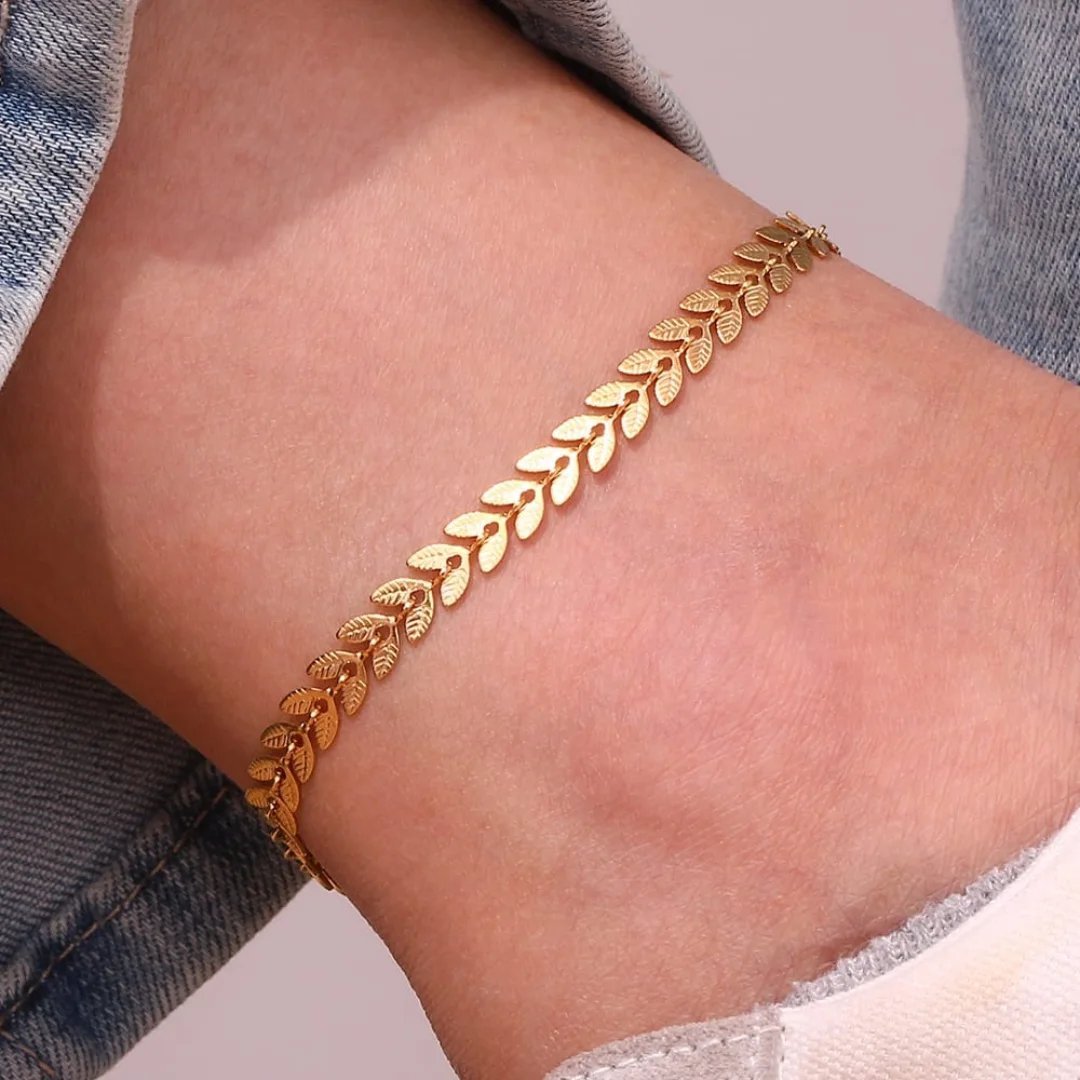 Golden Vine Anklet