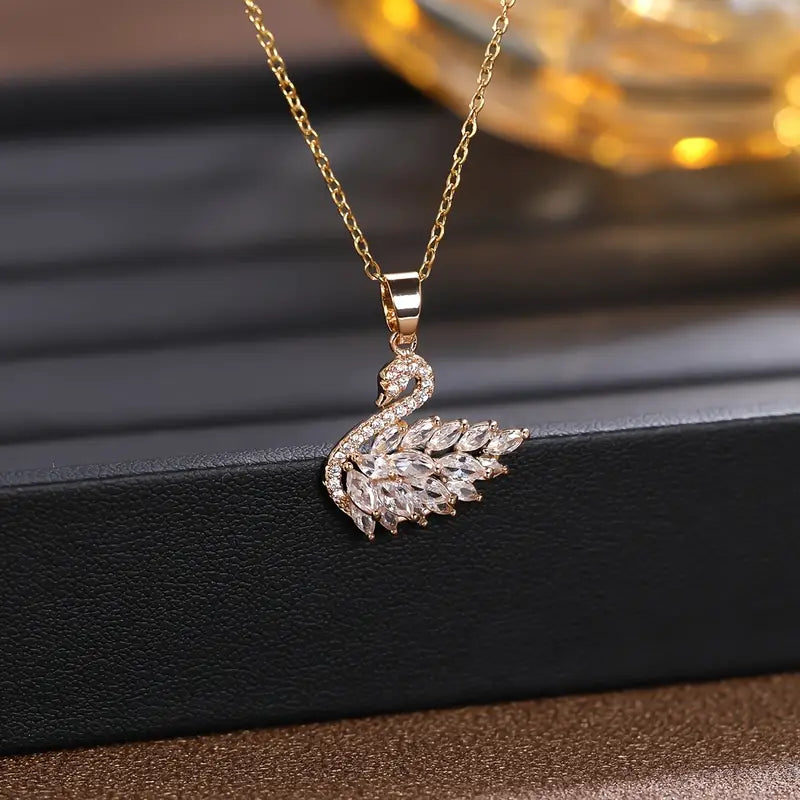 Swan Pendant Necklace