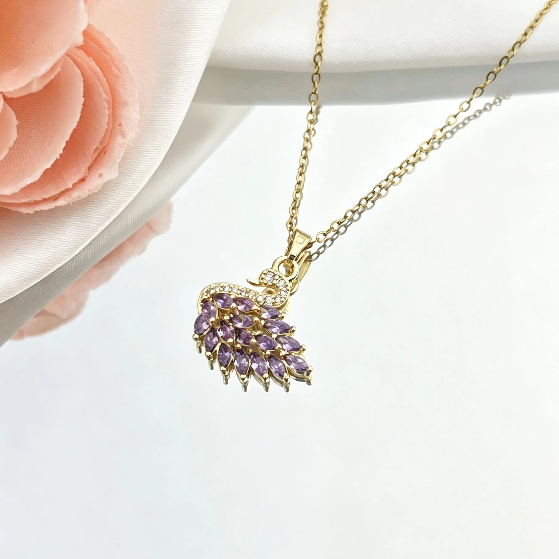 Swan Pendant Necklace