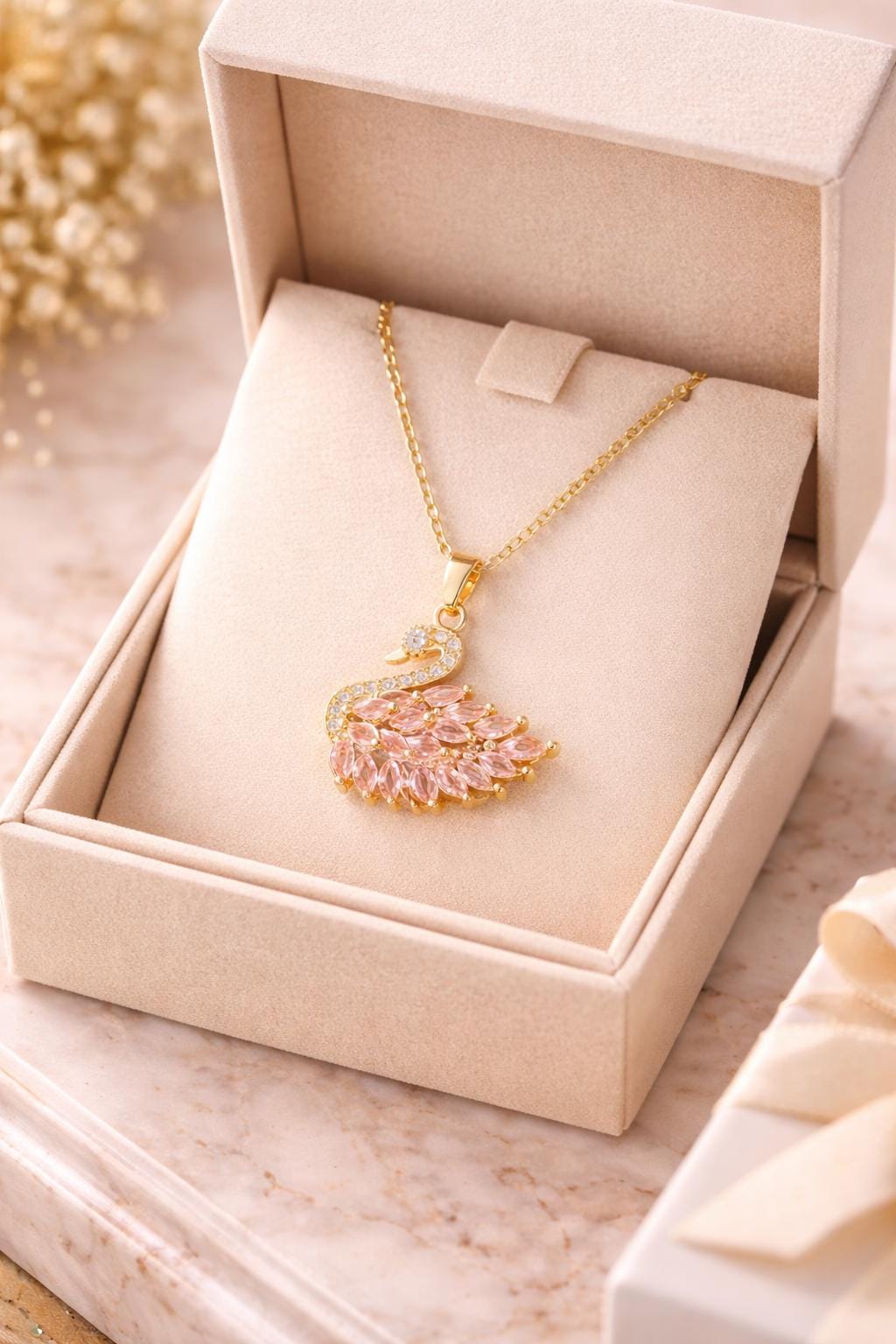 Swan Pendant Necklace