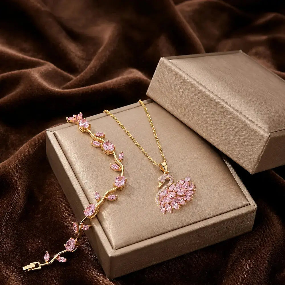 Swan Pendant Necklace