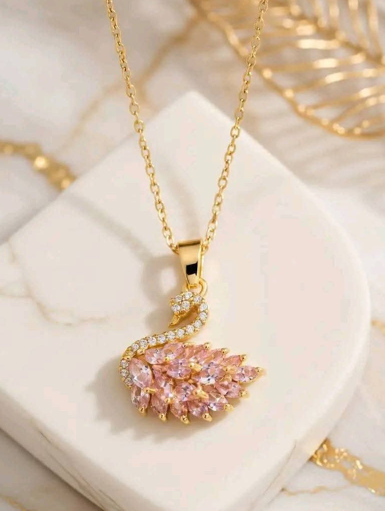 Swan Pendant Necklace