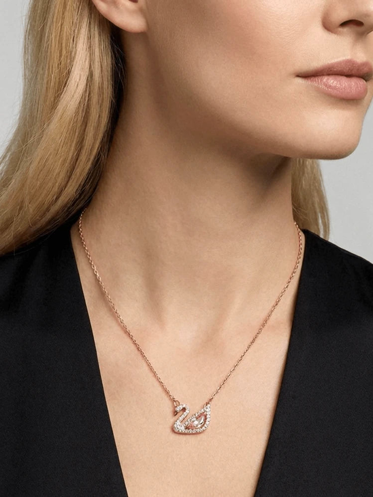 Rose Gold Elegant Rhinestone Necklace