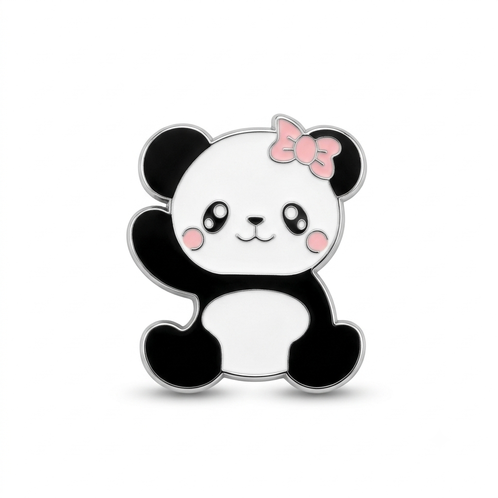 3D Enamel Premium Metal Sticker