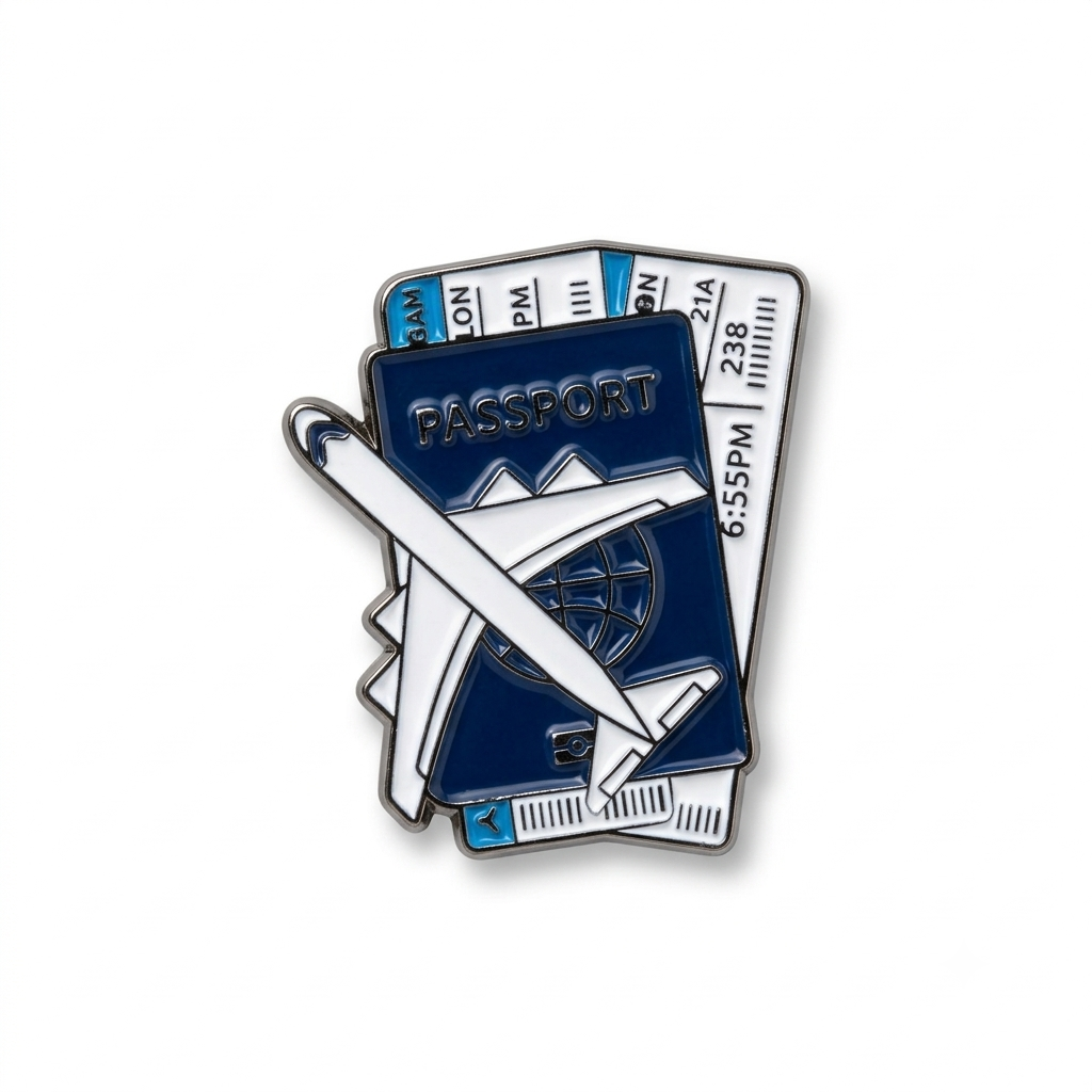 3D Enamel Premium Metal Sticker