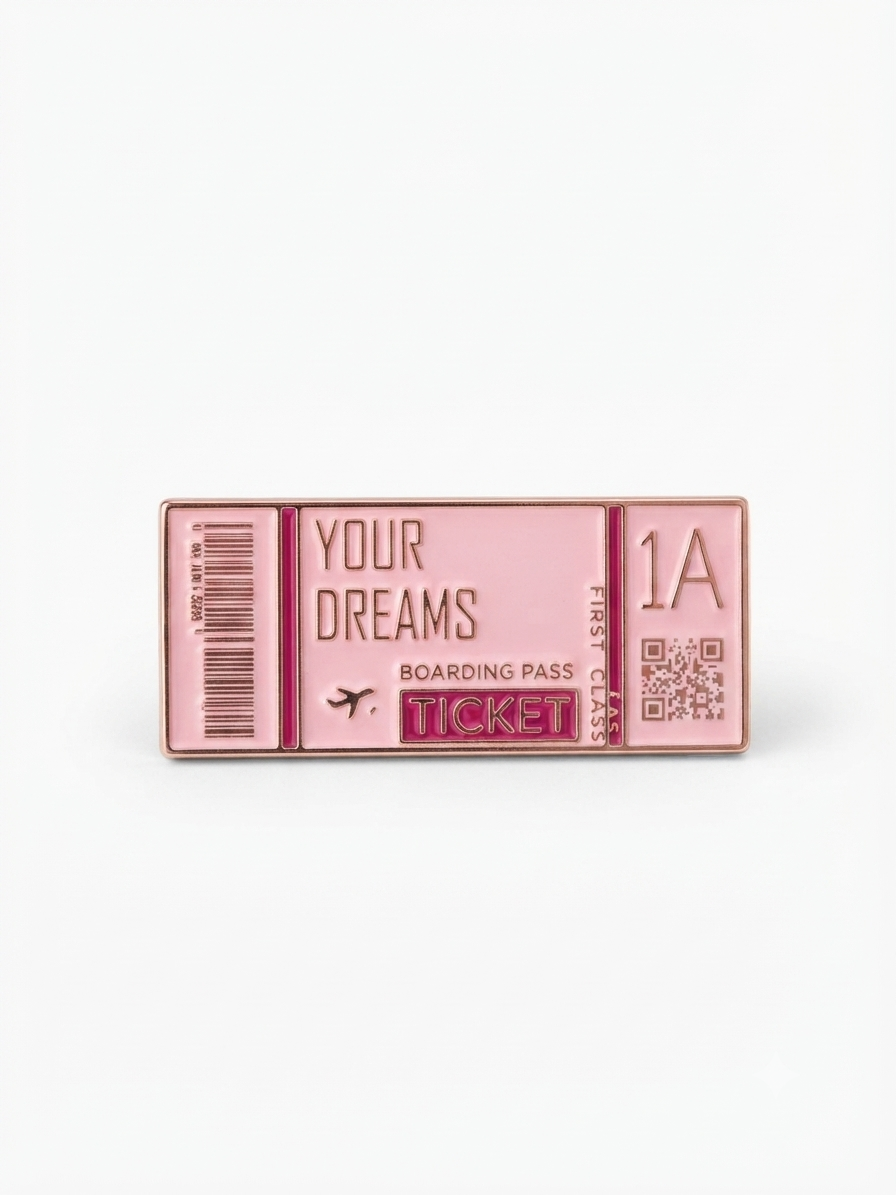 3D Enamel Premium Metal Sticker