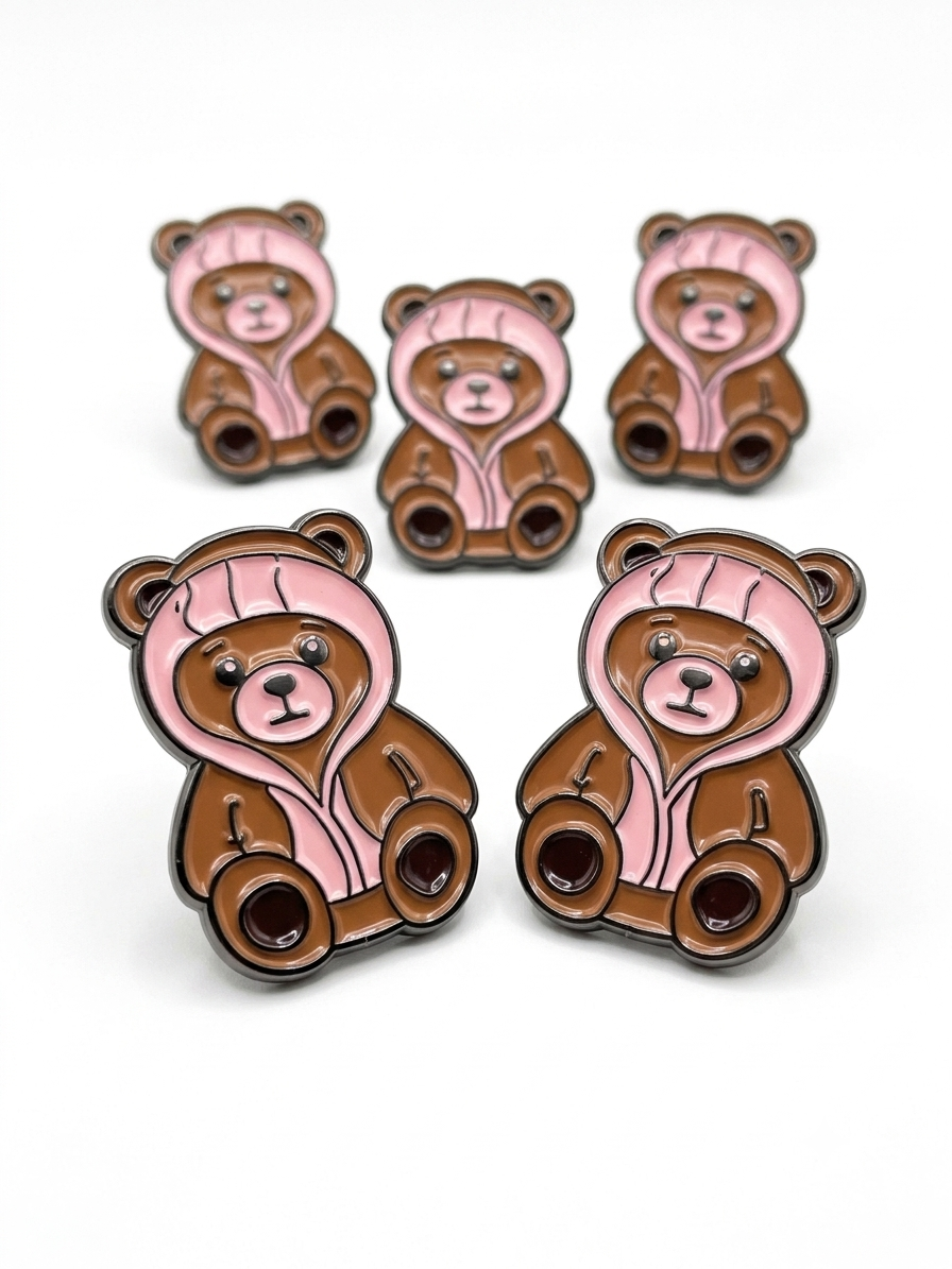 3D Enamel Premium Metal Sticker