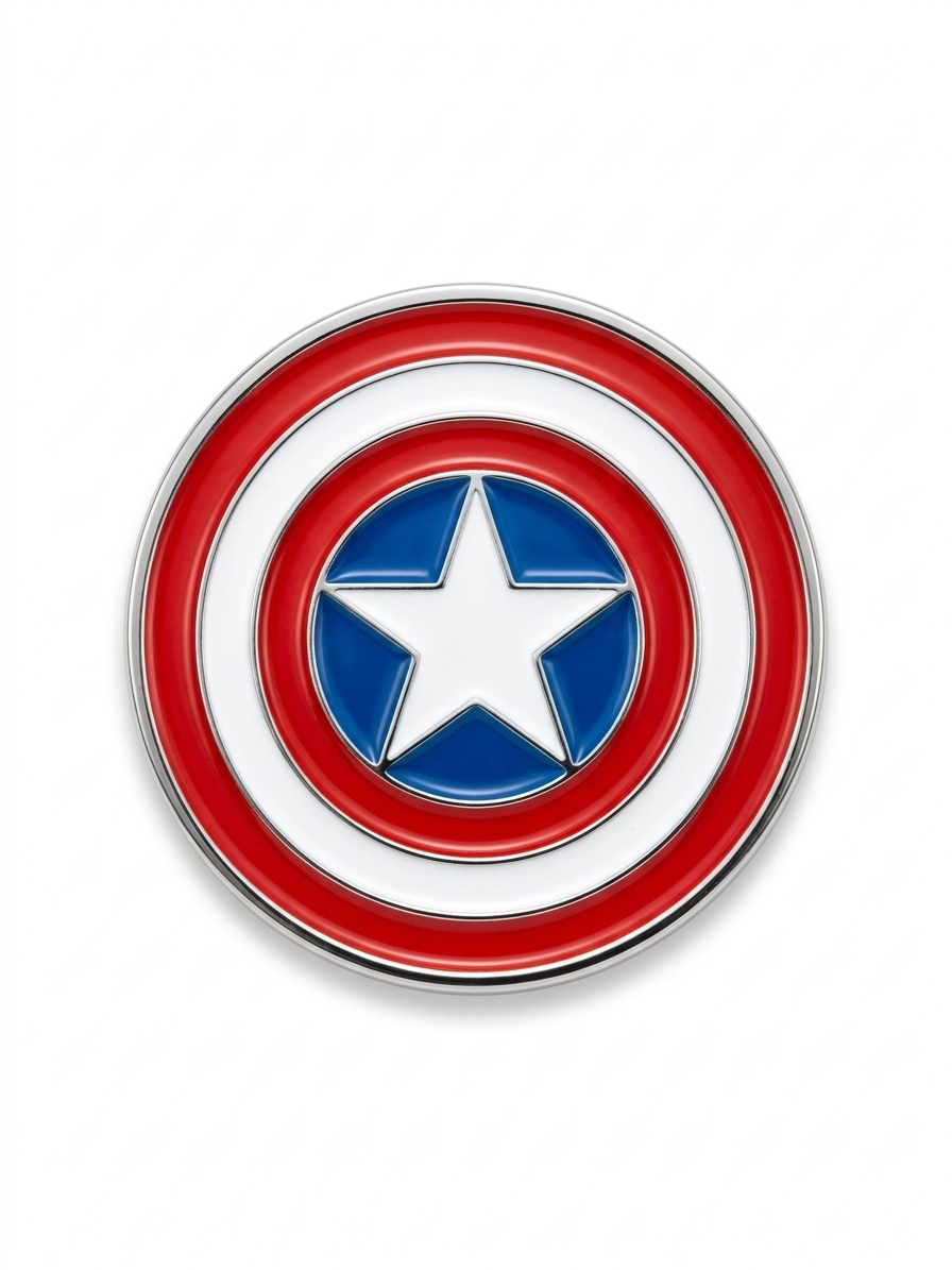 3D Enamel Premium Metal Sticker
