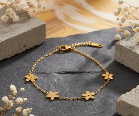 Floral Charm Bracelet 🌸